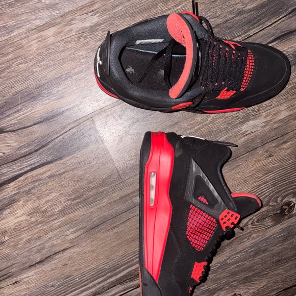 Black and Red Athletic Sneakers - Picture 4 of 5